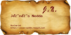 Jónás Nedda névjegykártya