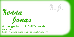 nedda jonas business card